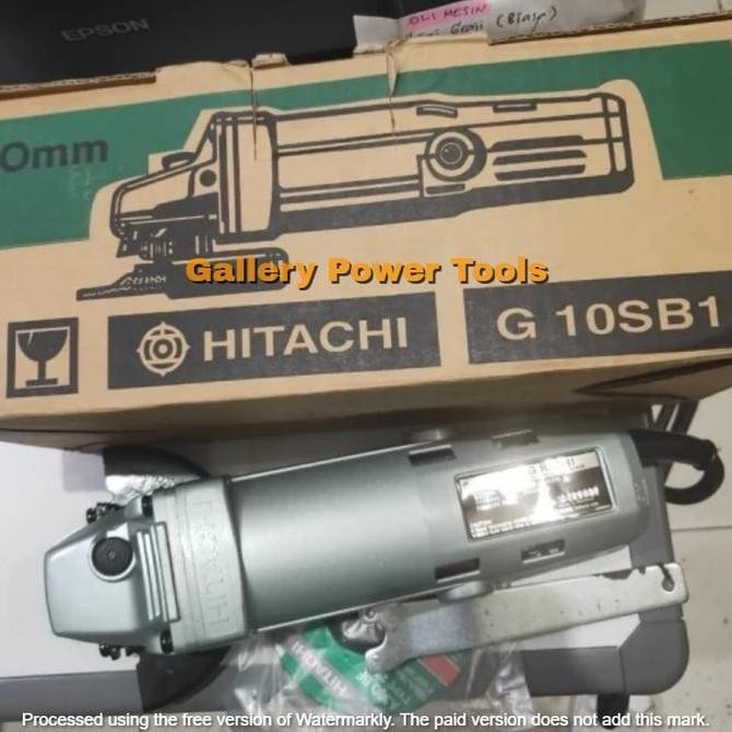 Mesin Gerinda Tangan 4" Hitachi G 10 SB1;Bodi Besi Hitachi G10SB1
