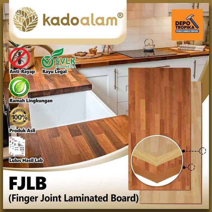 Kadoalam - FJLB (Finger Joint Laminated Board) | FJL Board Estetik Papan Merbau, Karet, Pinus Berkua