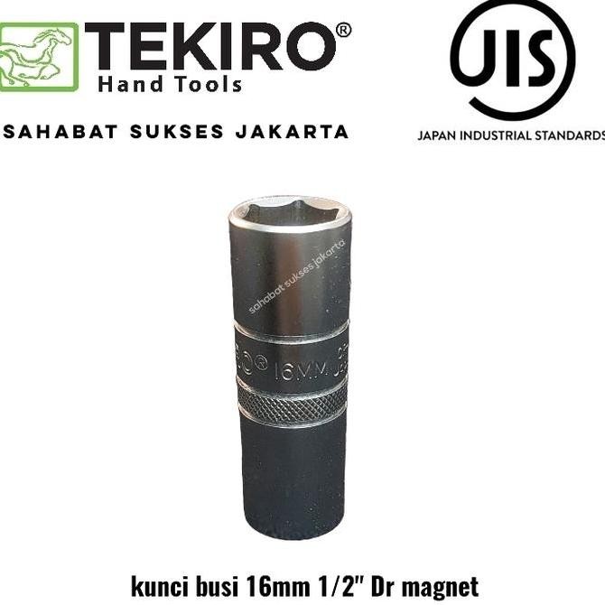 TEKIRO mata kunci sock busi ukuran 16 mm with magnet