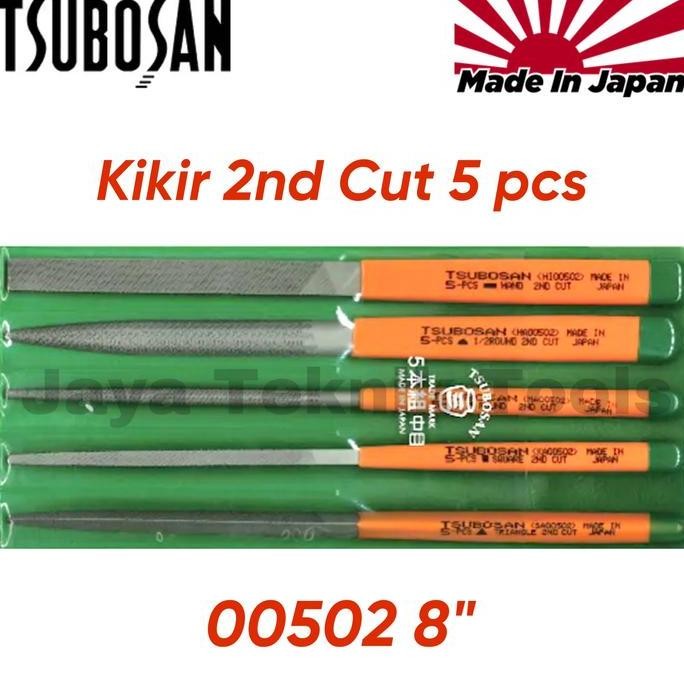 Kikir Besi Tsubosan Set Jepang 5 pcs 2nd Cut 00502