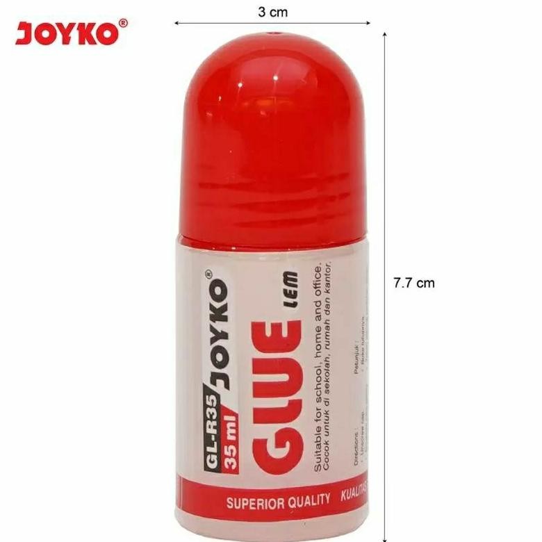 

Uj-53 ( 12 Buah ) Lem Cair Perekat Kertas Liquid Glue Joyko Gl - R35 ( 35 Ml ) Uj-53