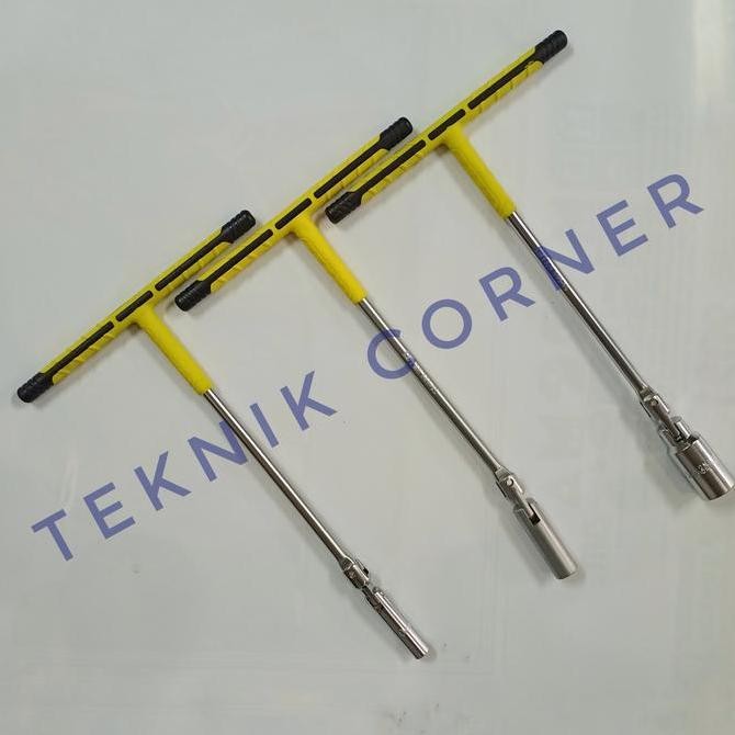 LIPPRO kunci sock T flexible gagang karet lipro 10 / 12 / 18