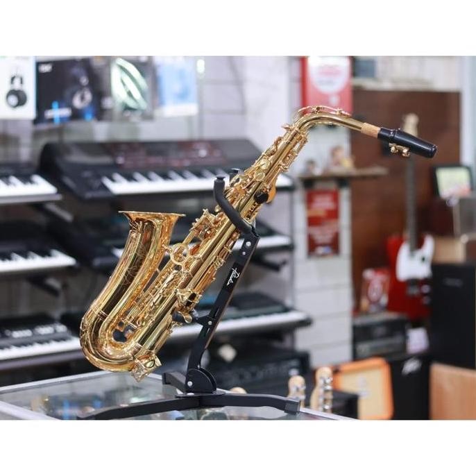 OSTRAVA ALTO SAXOPHONE GOLD LACQUER WITH ABS CASE - SAXOPHONE ALTO ORIGINAL DAN TERPERCAYA