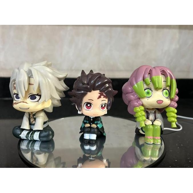 [original] action figure demon slayer nendoroid tanjiro nezuko mitsuri sanemi kimetsu no yaiba 10cm 