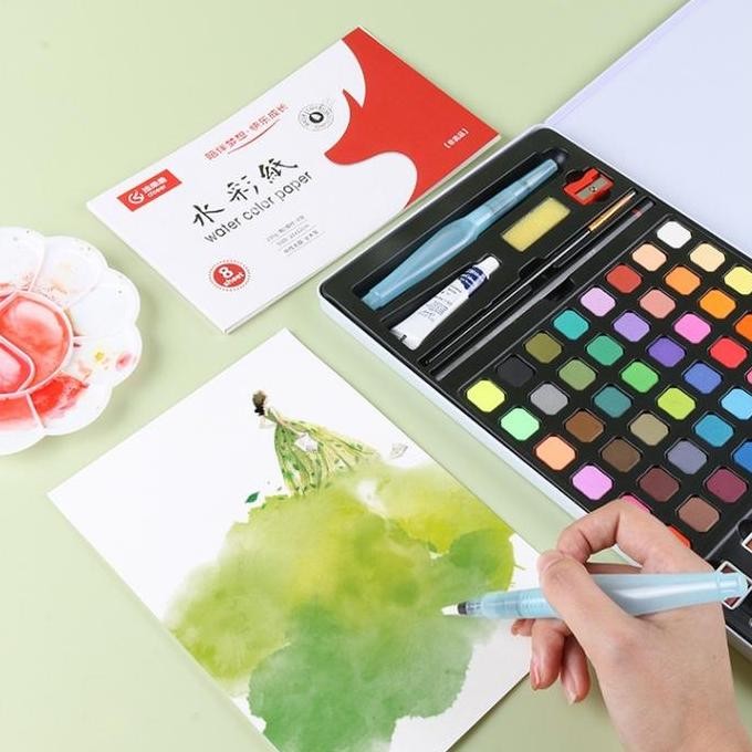 

Terlaris Cat Air Warna 60 Warna / Alat Cat Air Warna Per Set ( Free Kuas) Bolpen Ready Stok