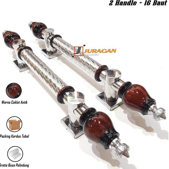 Handle Pintu Rumah 50 Cm - Gagang Pintu Kayu Asli Kuputarung - Tarikan Pintu Kamar Handel Pintu Utam