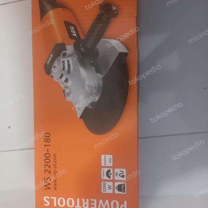 mesin gerinda tangan aeg 7 inch