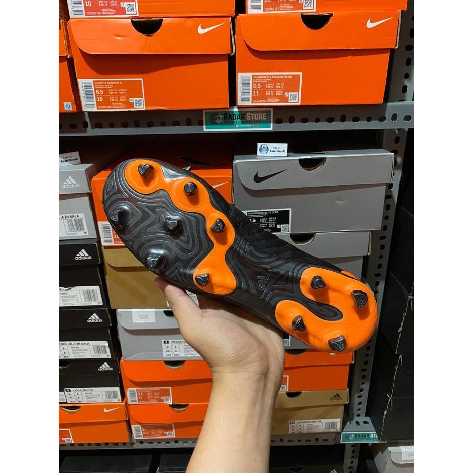 Rs Sepatu Bola Adidas Copa 20.3 Fg Black Orange Eh1498 Original Bnib