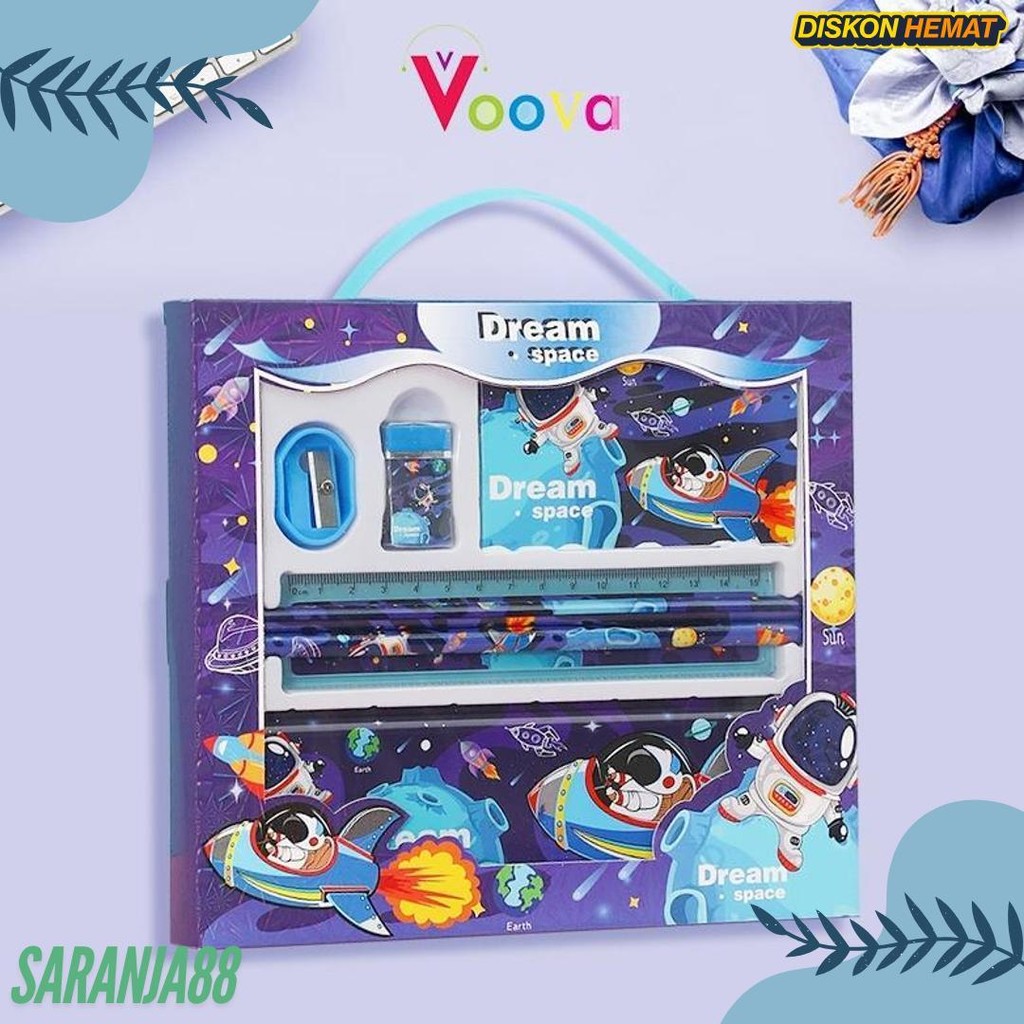 

Voova Stationary Set Kotak Pensil Anak Set Stationery Alat Tulis Kotak Pensil Karakter Diskon
