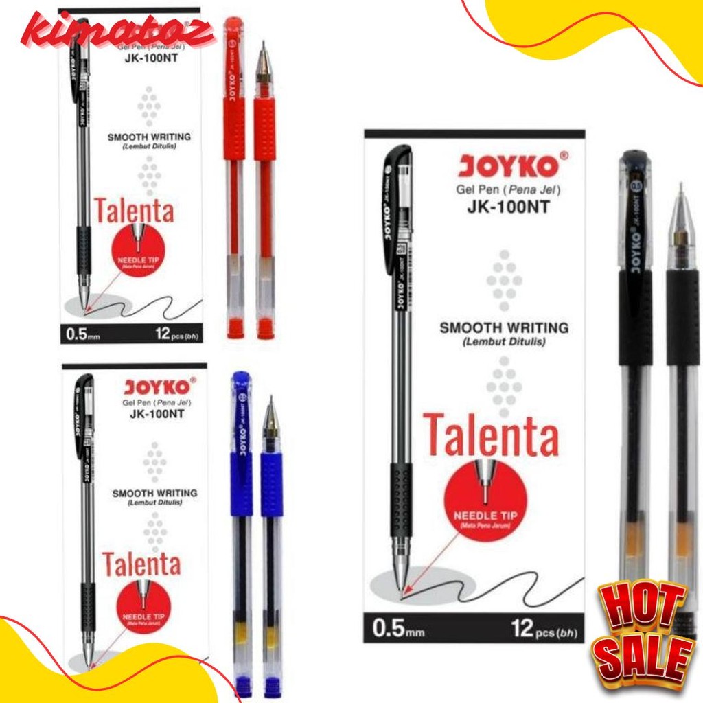 

Pulpen Gel Joyko Jk 100Nt 0.5Mm Grosir 12 Pcs Diskon Setengah Harga