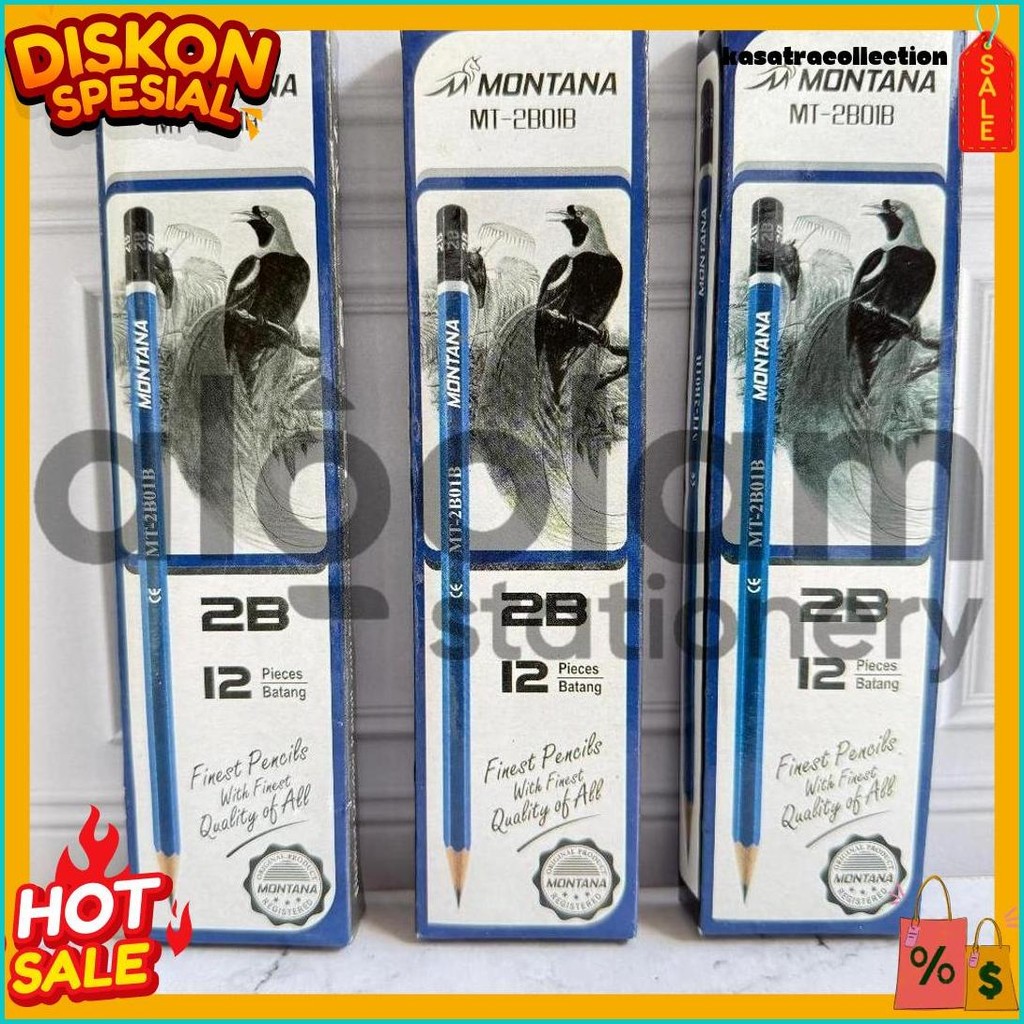 

Selusin ( 12 Pcs ) Pensil 2B Raut Murah M2000 / Montana / Station 1 Terlaris! Produk Ini Banyak Dicari