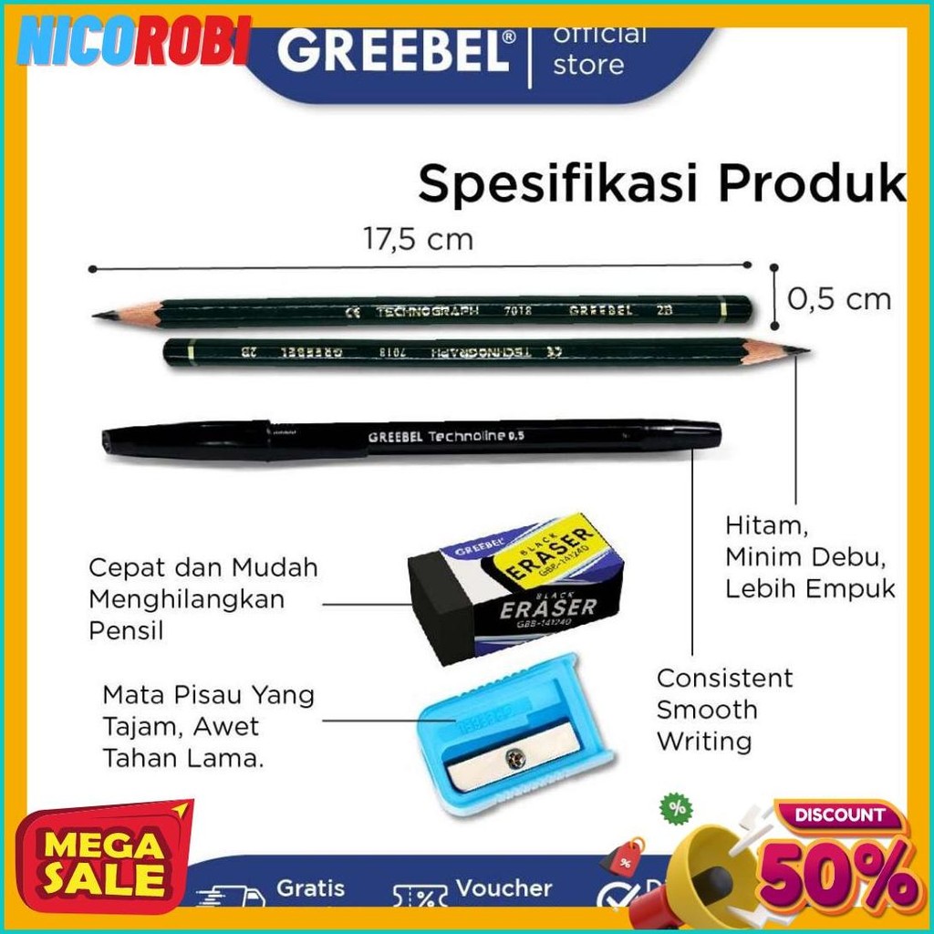 

Greebel Alat Tulis Anak Stationery Set (2018- 10) / Pensil Pulpen Alat Tulis Sekolah Terlaris! Produk Ini Banyak Dicari