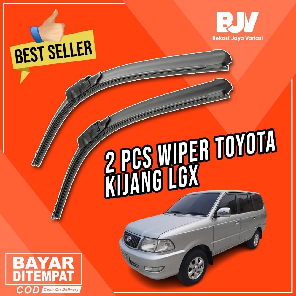 TAHAN LAMA (BISA COD) PROMO Wiper Mobil Frameless 2 PCS - Toyota Kijang LGX 2000 - 2004