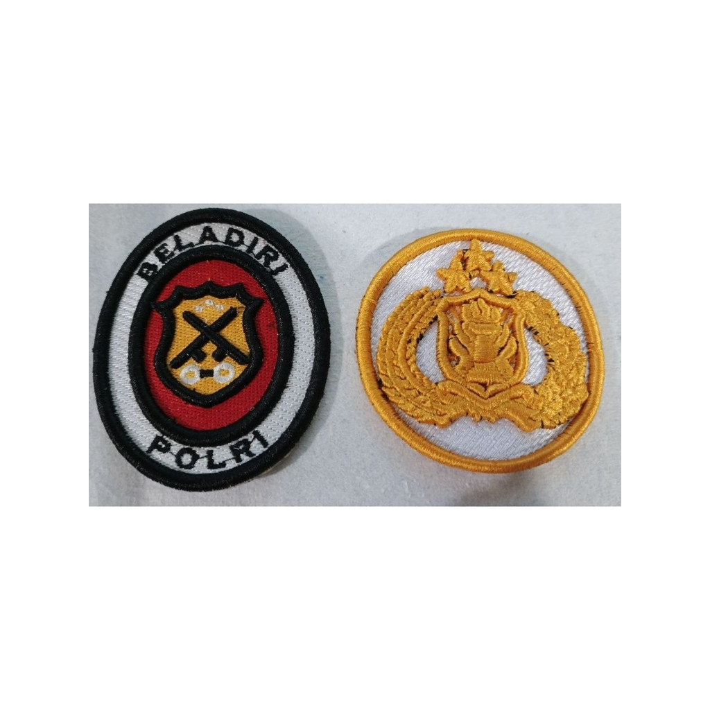 Bordir Beladiri Polri Emblem READY STOK