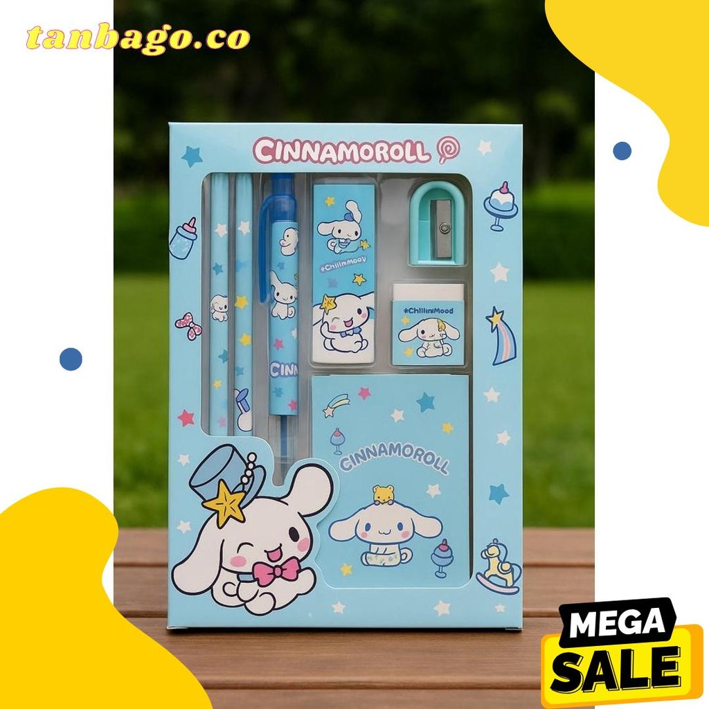

Set Alat Tulis Cinnamoroll 7 In 1 Lucu Imut Pensil, Penghapus, Rautan, Penggaris 8008 Diskon Setengah Harga
