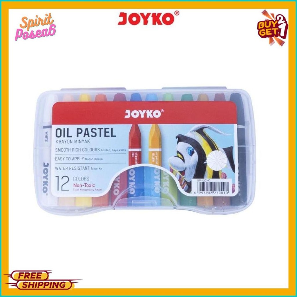 

Crayon / Krayon Joyko Titi Oil Pastel 12 Warna Terlengkap Dan Termurah