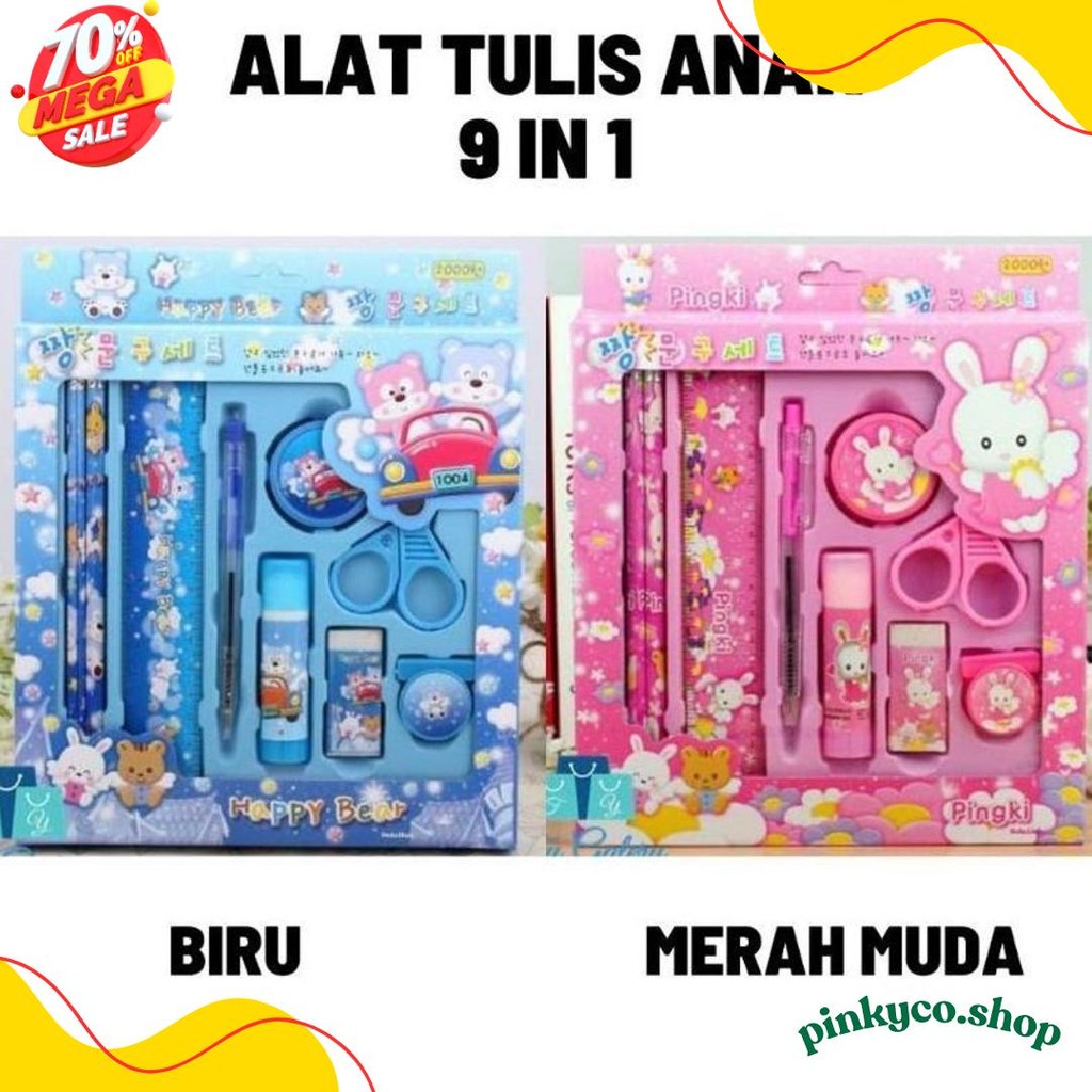 

Cahaya Pelangi (Cps) - Pencil Set 9 In 1 Alat Tulis Sekolah Anak Lengkap Murah Terlaris! Produk Ini Banyak Dicari