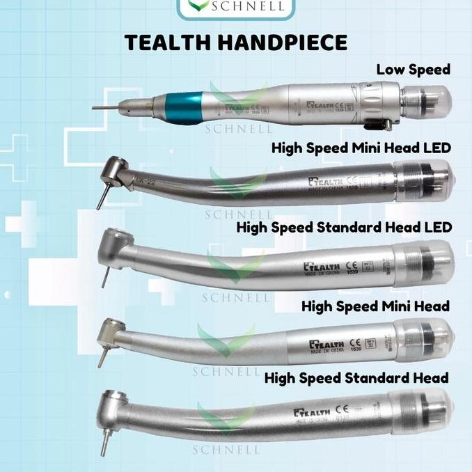 Tealth Handpiece High Speed LED 4 Hole/Low Speed/Handpiece Mini Head