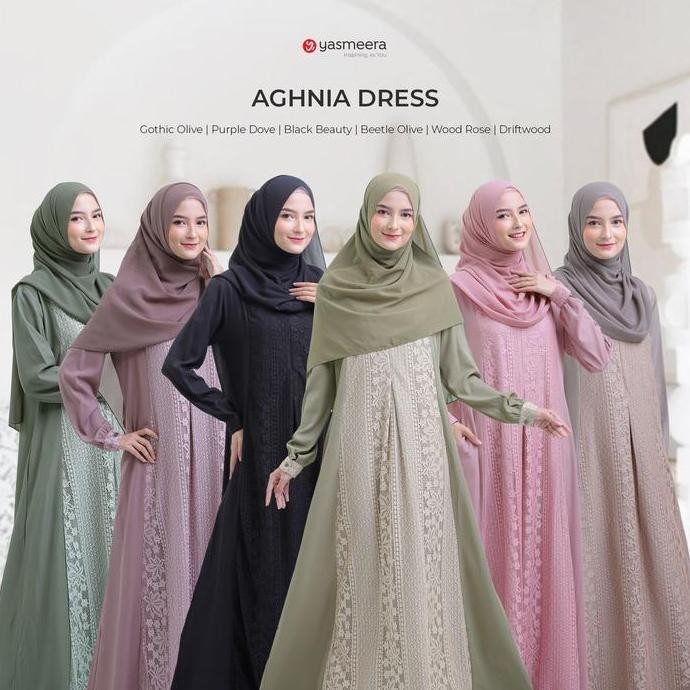 Dress Aghnia Gamis Brukat Brocade Yasmeera