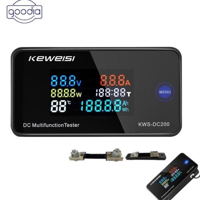 NEW KWS-DC200 10A DC Wattmeter KWH Ampere Watt meter Keweisi