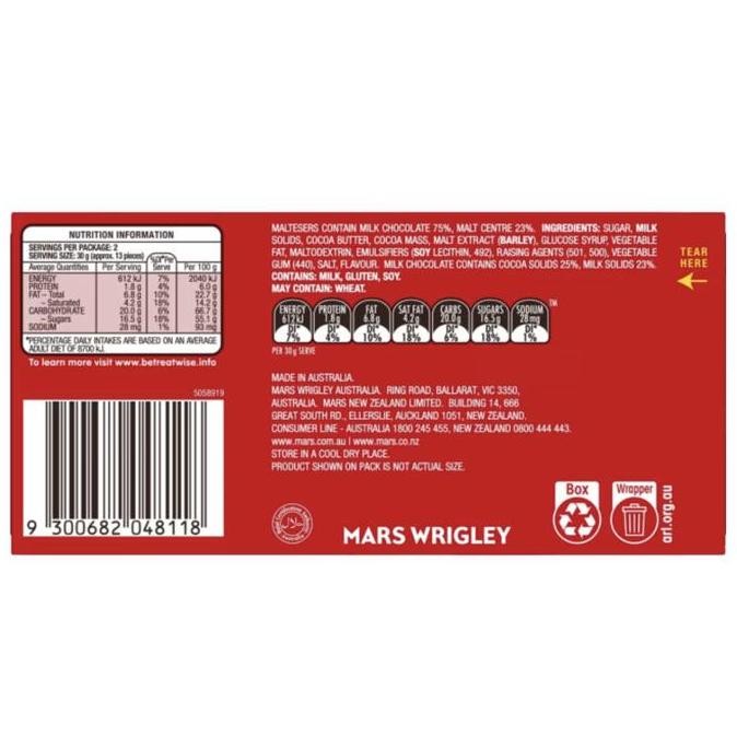 

Maltesers Milk Chocolate King Share Coklat Malteser Australia Termurah