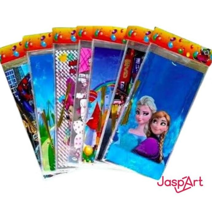 

~~~~~] Isi 10pcs OPP Plastik bingkisan / goodie bag/ plastik snack/ kantong ultah Kecil 17 x 36cm