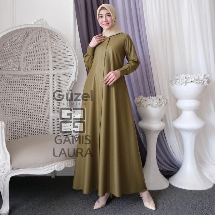 Gamis Terbaru(Original Guzel)Bahan Toyobo Premium/Gamis Polos/Pesta