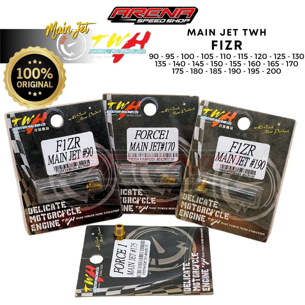 TWH Motorcycle Carburetor Main Jet FIZR - MJ Karbu F1ZR Original Taiwan Hsu