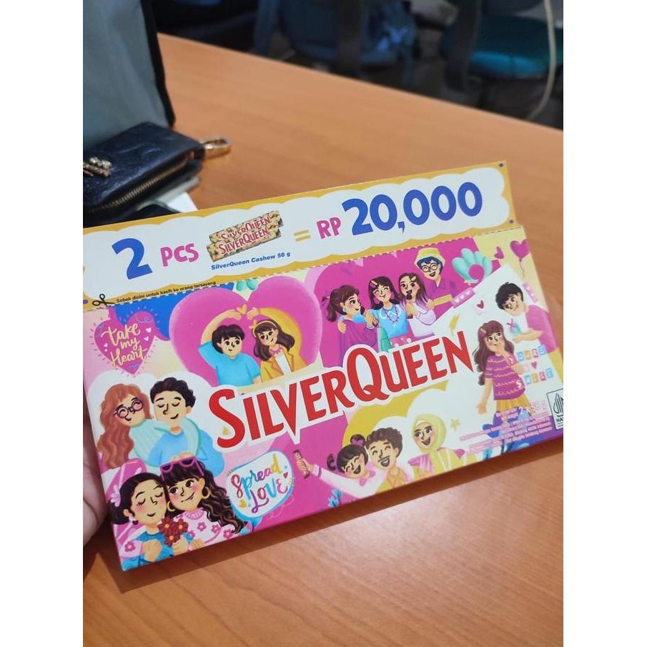 

Silverqueen 55g Special Edition Coklat Batang Silver Queen Isi 9pcs Termurah
