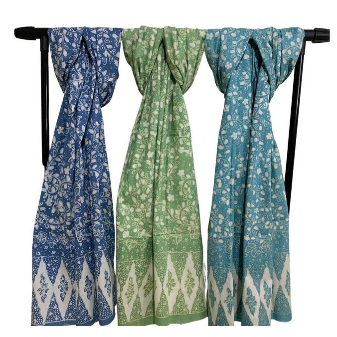 Scarf Syal Selendang Batik Tulis Lasem Warna Cantik