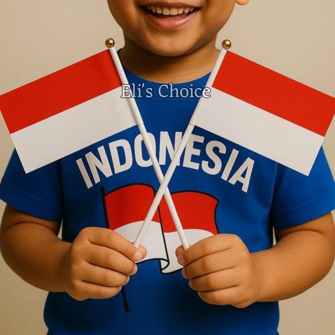 favorit] Bendera Merah Putih Kecil Bahan Kain Bendera Indonesia Bendera Tangan Bendera Pawai HUT RI