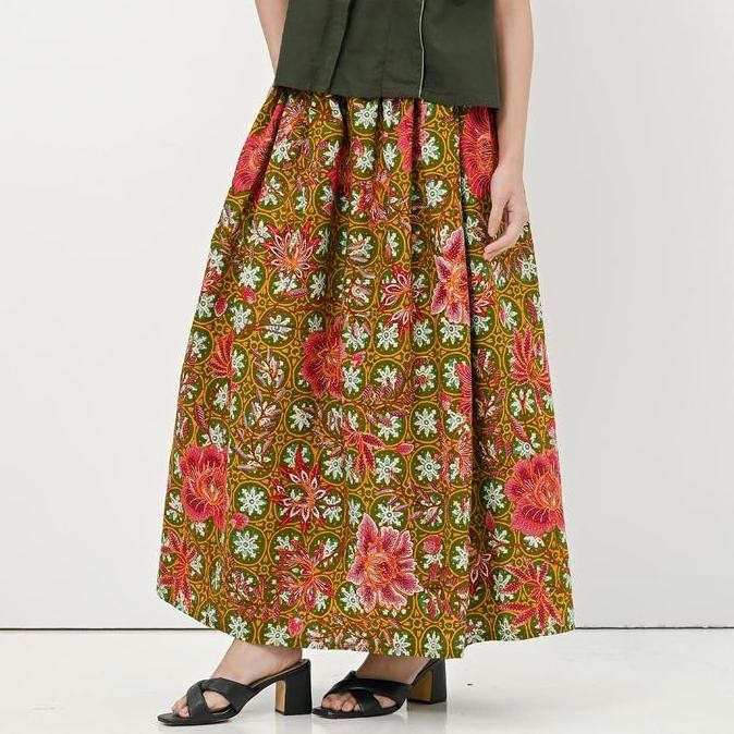 NONA RARA - Keke Skirt Encim P0354, Rok batik wanita modern