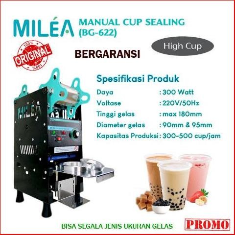 Mesin Cup Sealer Manual Milea 22 Oz Alat Pres Gelas Plastik ORIGINAL