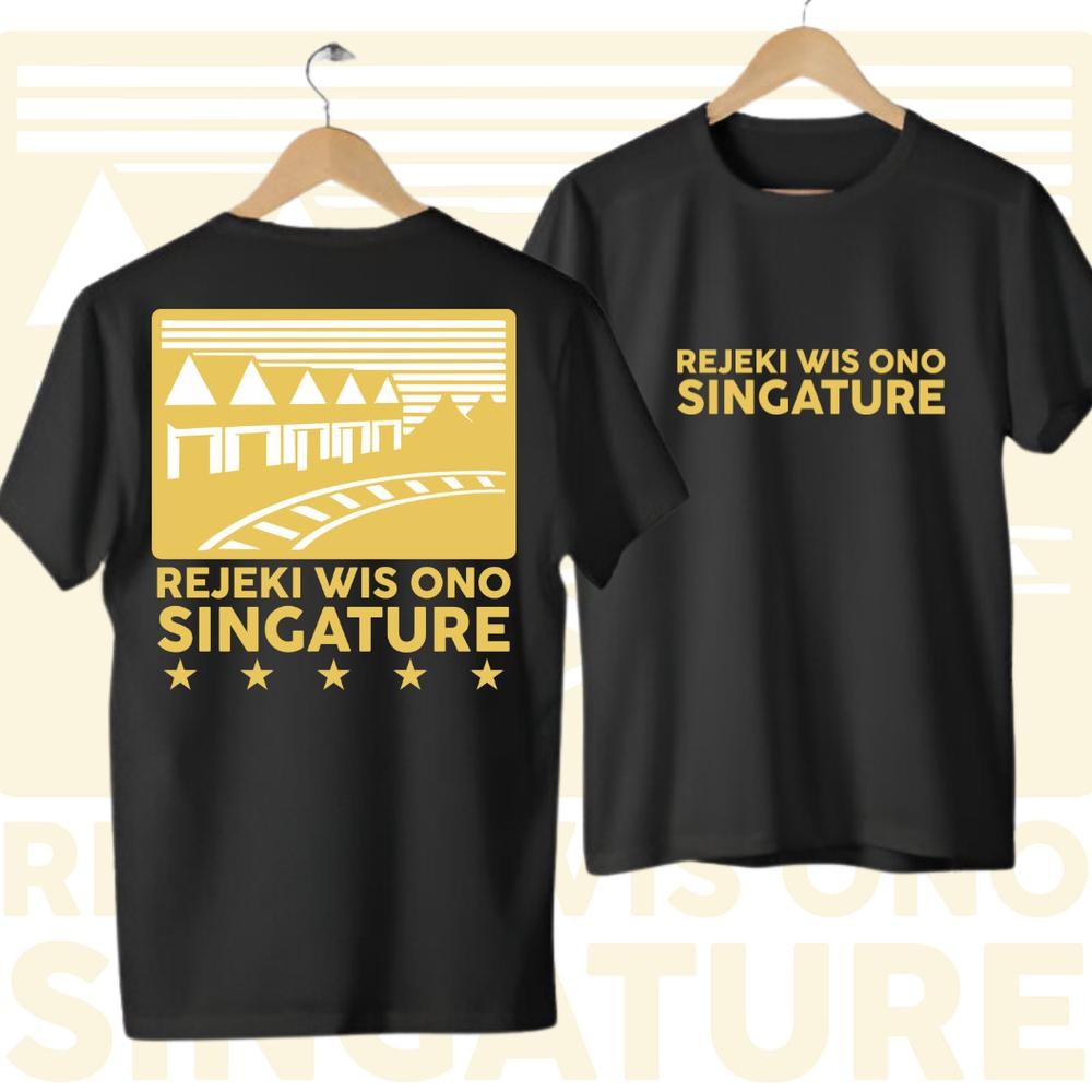 Terlaris Kaos Murah Rejeki Wis Ono Singature Promo