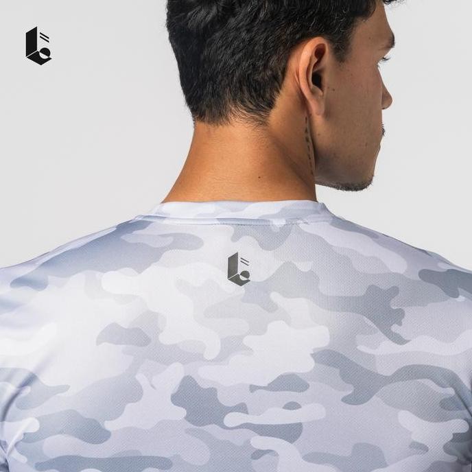 Baju Kaos Atasan Olahraga Pria Lengan Pendek Short Sleeve Dry Fit Sport Motif Army Running Training 