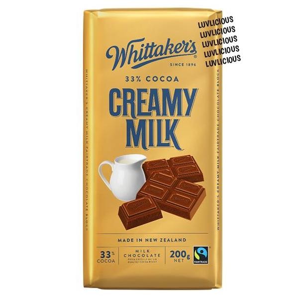 

Whittakers Creamy Milk Chocolate Coklat Susu Premium 100gr Original Termurah