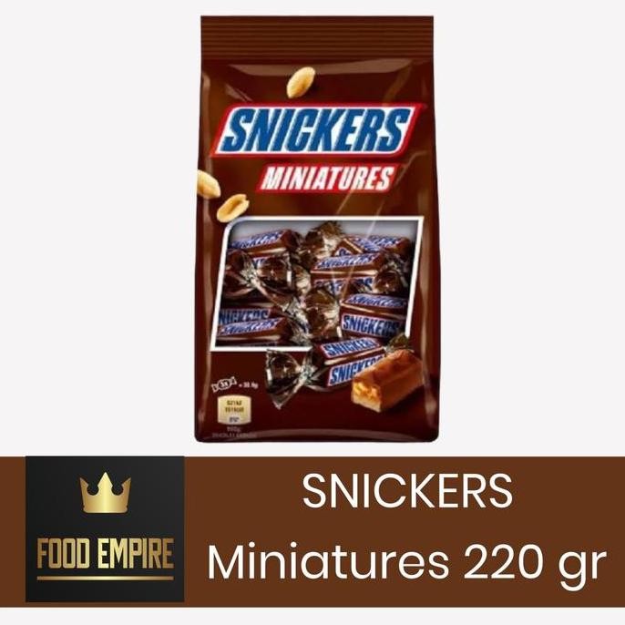 

Snickers Miniatures 220 gr Cokelat Snack Mini Original Termurah