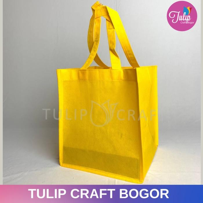 (Expert) Tas Spunbond 26x26x28cm Kotak Nasi box Biru Navy Goodiebag