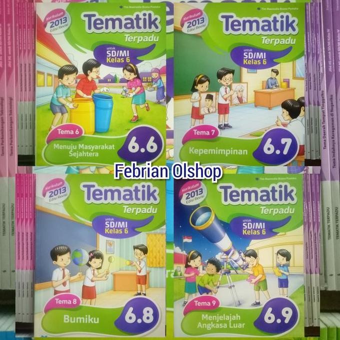Buku Tematik Terpadu Sd/Mi Kelas 6 Semester 2 Revisi K13N Masmedia New