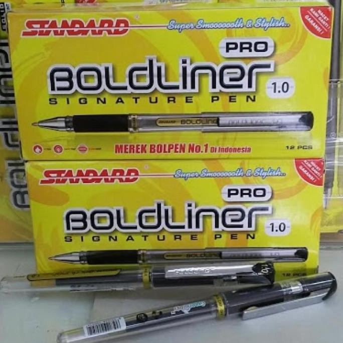 

tersedia pulpen balliner standra pro 1.0 - 1 pak isi 12 pcs