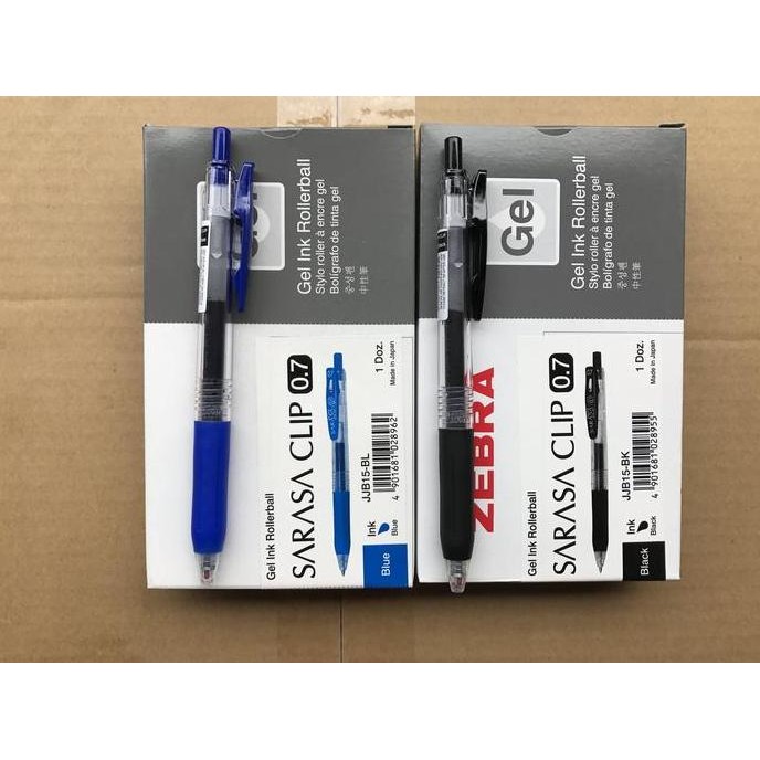 

tersedia pulpen zebra sarasa 0.5mm - warna hitam & biru