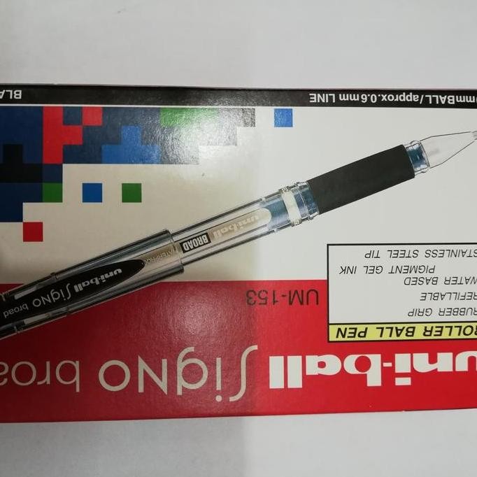 

tersedia pulpen gel uniball signo asli tinta halus warna hitam