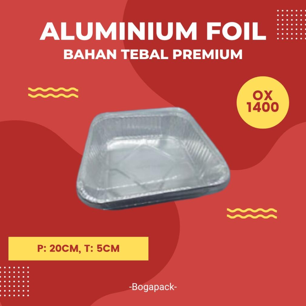 Bisa Cod Aluminium Foil Ox 1400 / Aluminium Tray / Aluminium Kotak ||