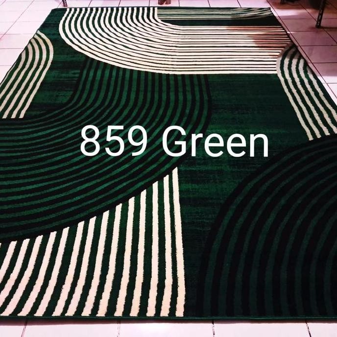 Karpet Besar Jumbo Moderno Momento Biru Hijau Tosca 210x310 cm