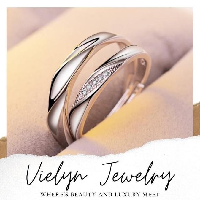 Cincin Silver / Halal / Swarovski / cincin Couple / cincin Pria Wanita