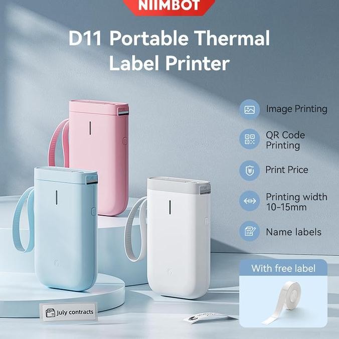 

NIIMBOT D11 D110 MESIN LABEL TERMAL PRINTER LABEL PINTAR TANPA TINTA PORTABEL YANG DAPAT DIISI ULANG UNTUK PRINTER DAPUR RUMAH ORIGINAL DAN TERPERCAYA