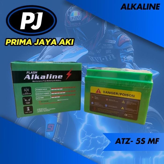 Aki Motor Revo 110 Merk Alkaline, Type Atz-5S, Aki Kering