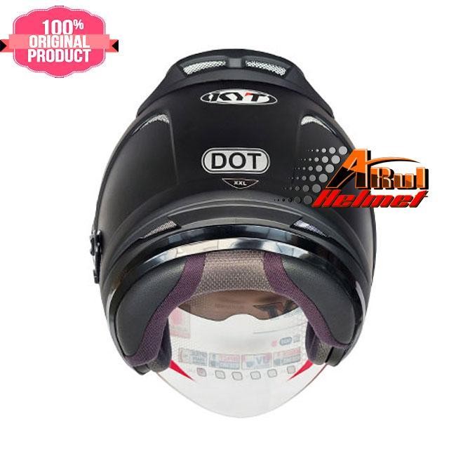 Helm// Helm Kyt Galaxy// Black Doff// Ukuran Xxl// Kyt Original