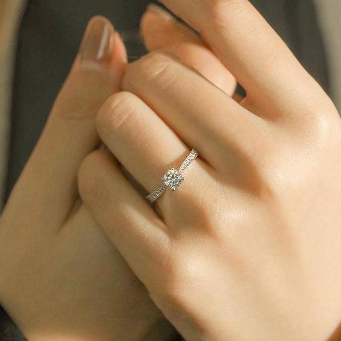[BUY 1 GET 1]Cincin Kalung Couple Cincin Adjustable 1 Karat Grade VVS1 Dipadukan dengan Kalung Pasan