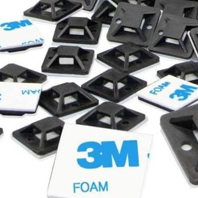 

Sale Mounting Cable Ties 20 X 20 Hitam Gantungan Kabel Tis Tie Cantelan 1Pa